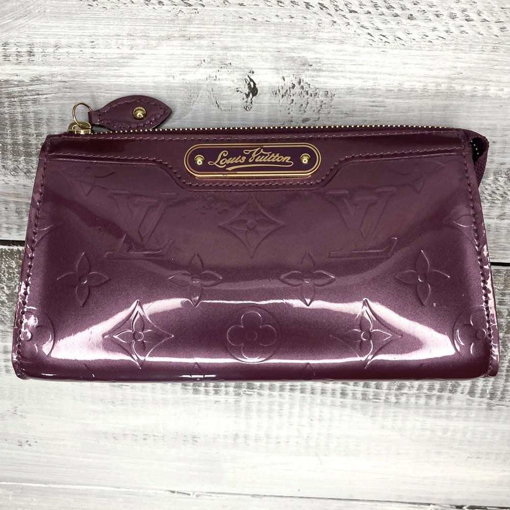 Louis Vuitton Purple Vernis Trousse Cosmetic Pouch